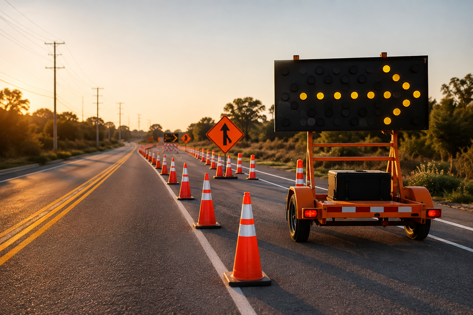 Traffic control and restoration on a jobsite